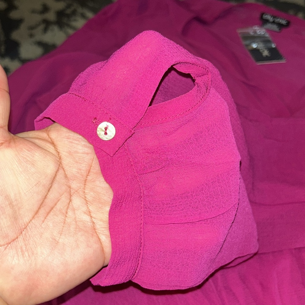 NWT City Chic Precious Pleat Dress in pink color in size XXL (size 24 US) - Picture 6 of 8